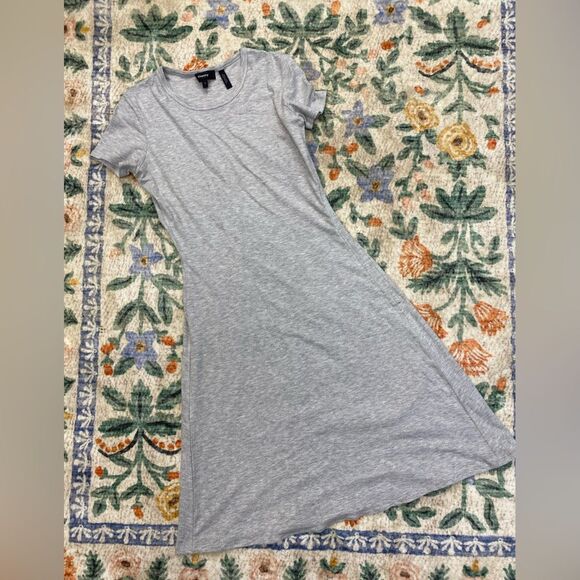 Theory Jilaena Gray Dress Ribbed Viscose Soft Comfortable Small - Picture 1 of 5